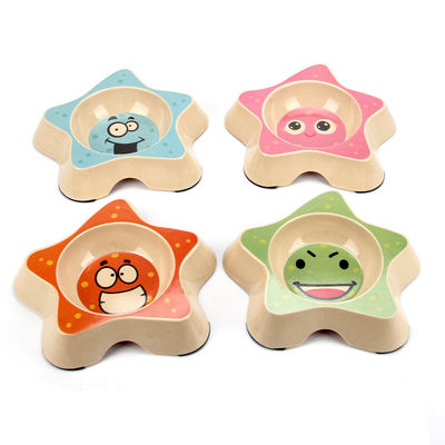 المصنع مباشرة توفير مغطاة الخيزران طعام الحيوانات الأليفة وعاء